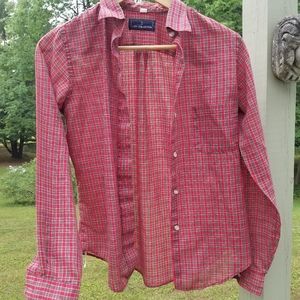 Red button down shirt (uk women's 8/us 4)